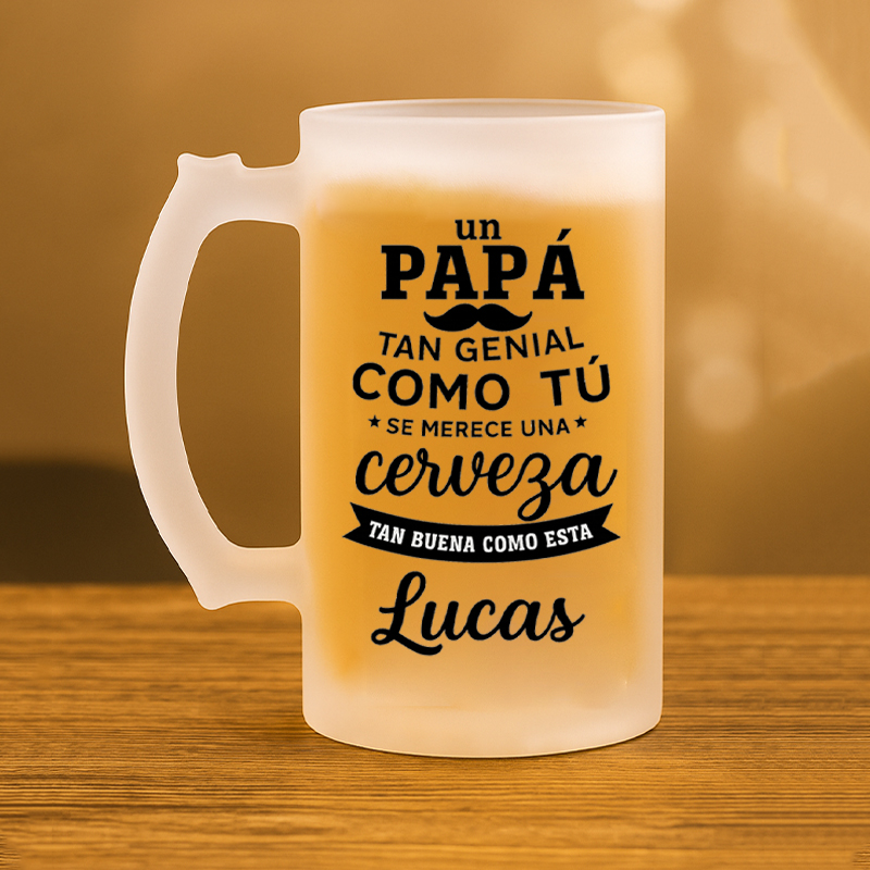 Jarra Cerveza Papá Genial - Imagen 2