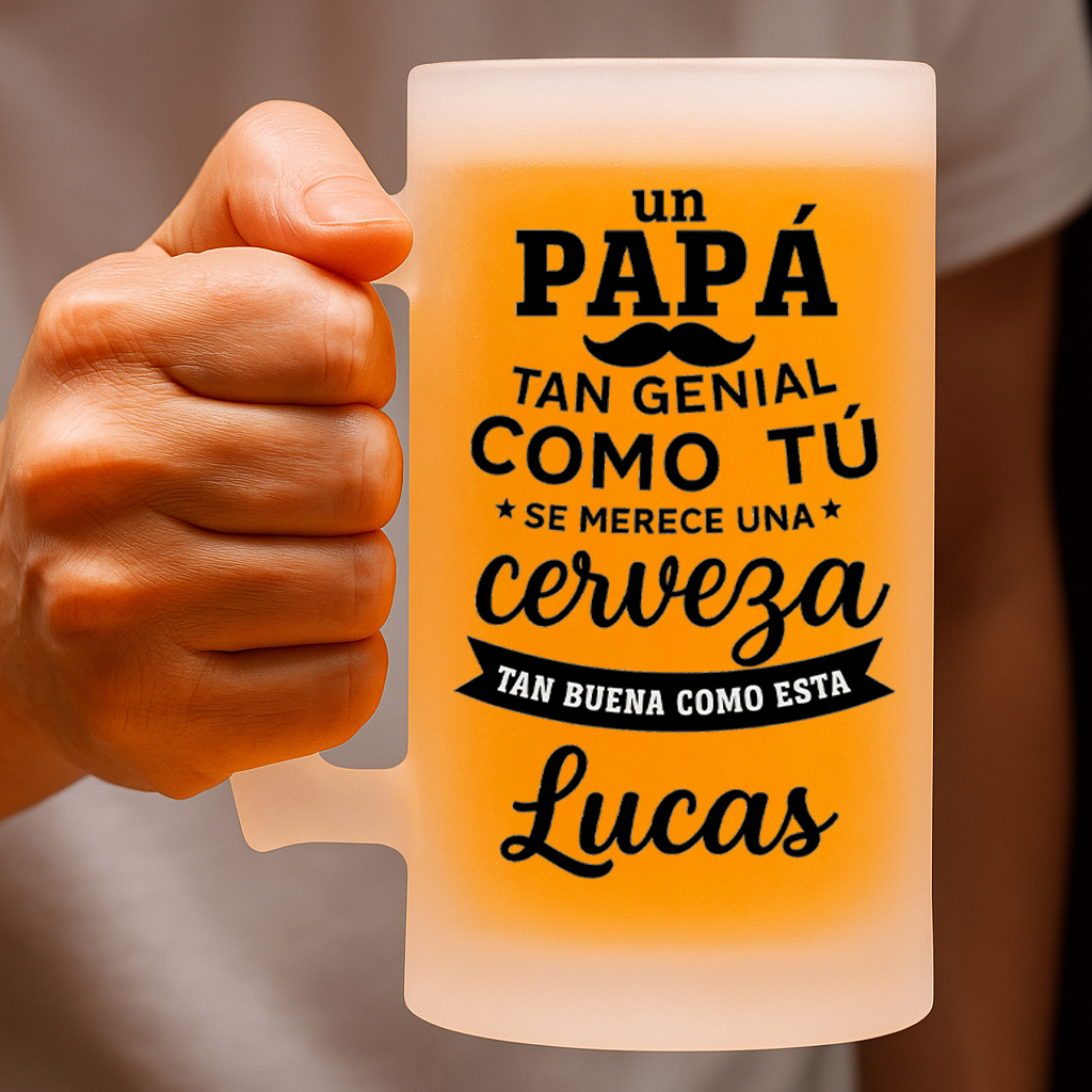 Jarra Cerveza Papá Genial - Imagen 4