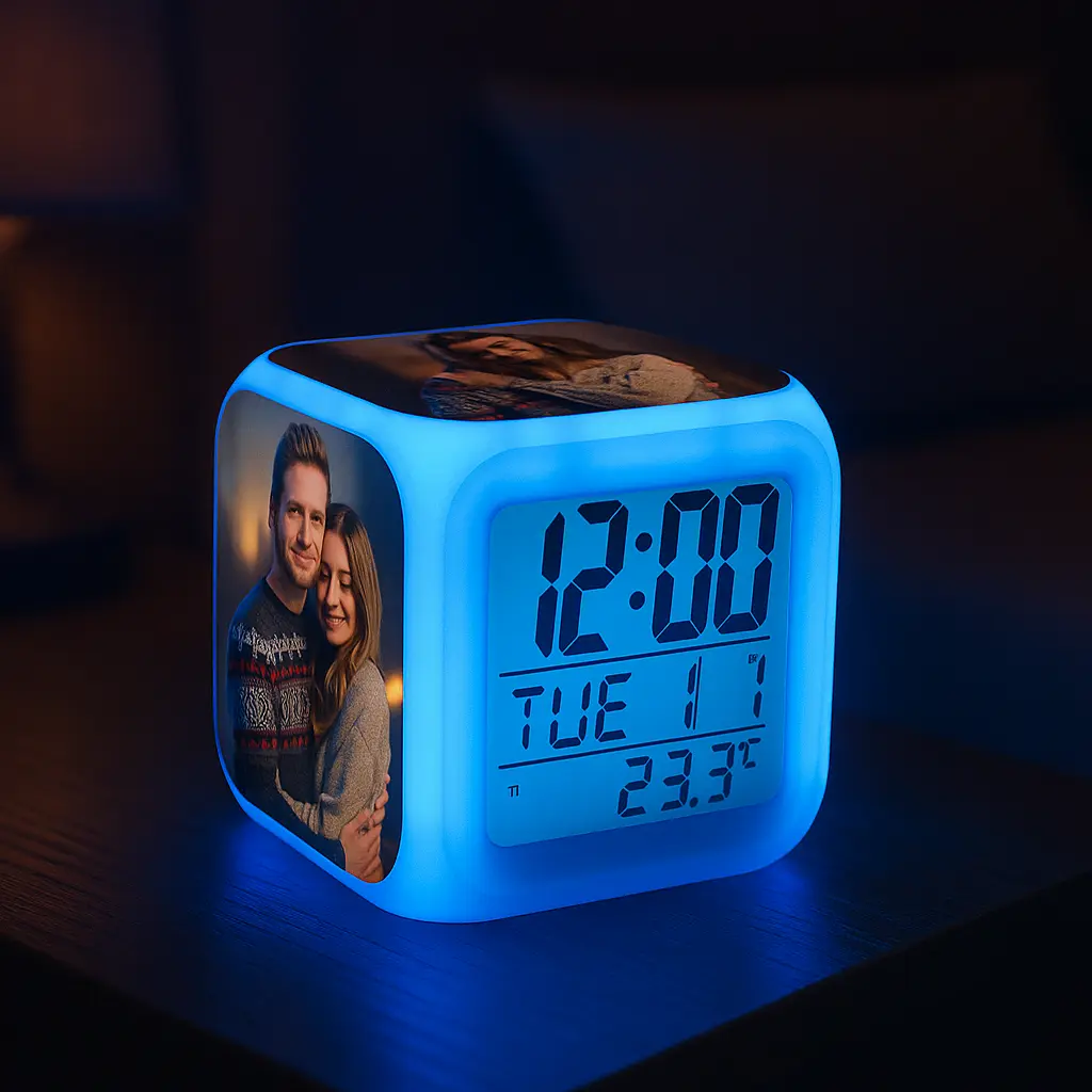 Despertador con luz LED personalizado - Imagen 2