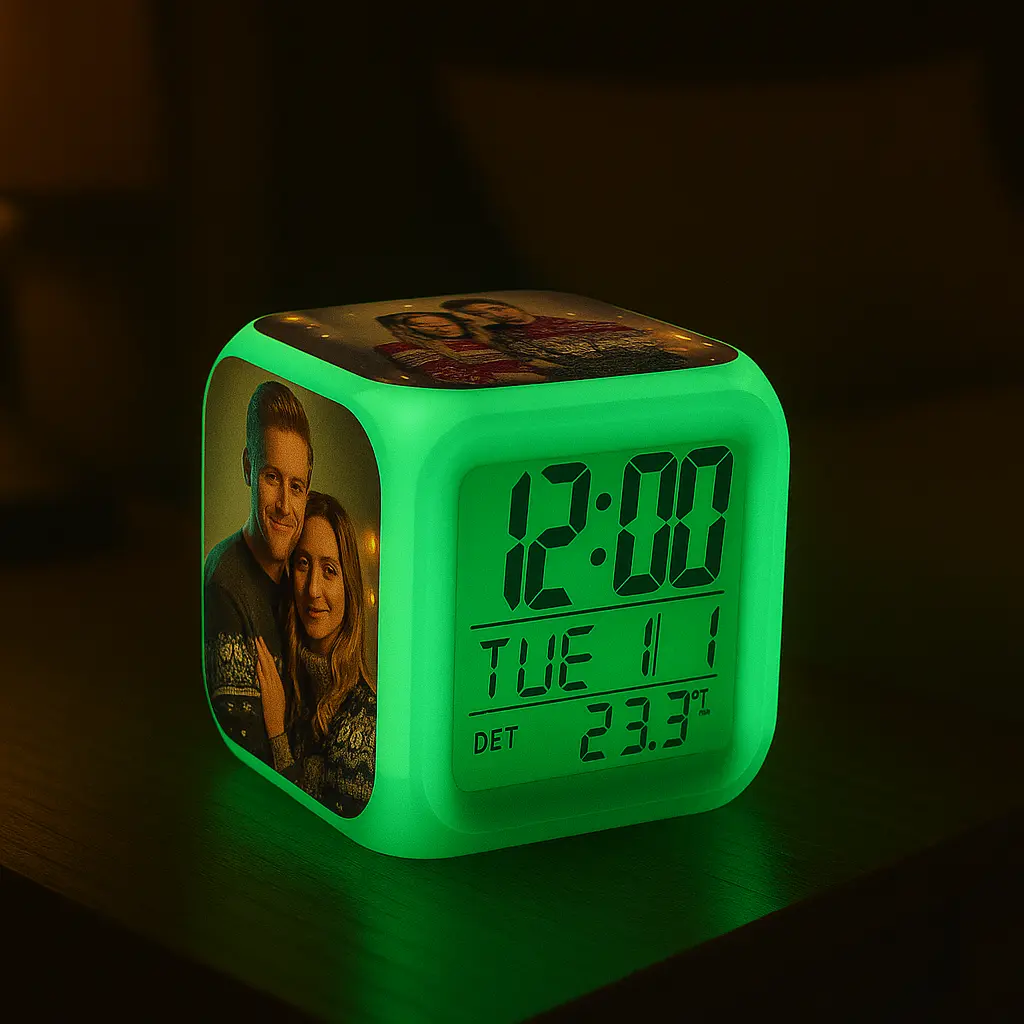 Despertador con luz LED personalizado - Imagen 4
