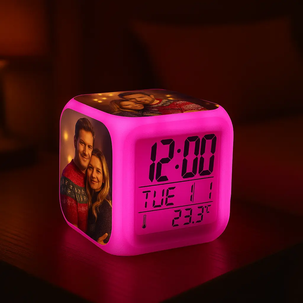 Despertador con luz LED personalizado - Imagen 3